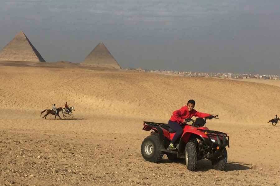 Giza pyramids sphinx ATV bike Lunch camel shopping & dinner show